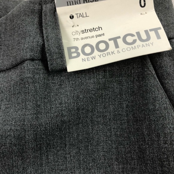 New York & Co. Women’s Gray Boot Dress Pants NWT 0 - Picture 3 of 8